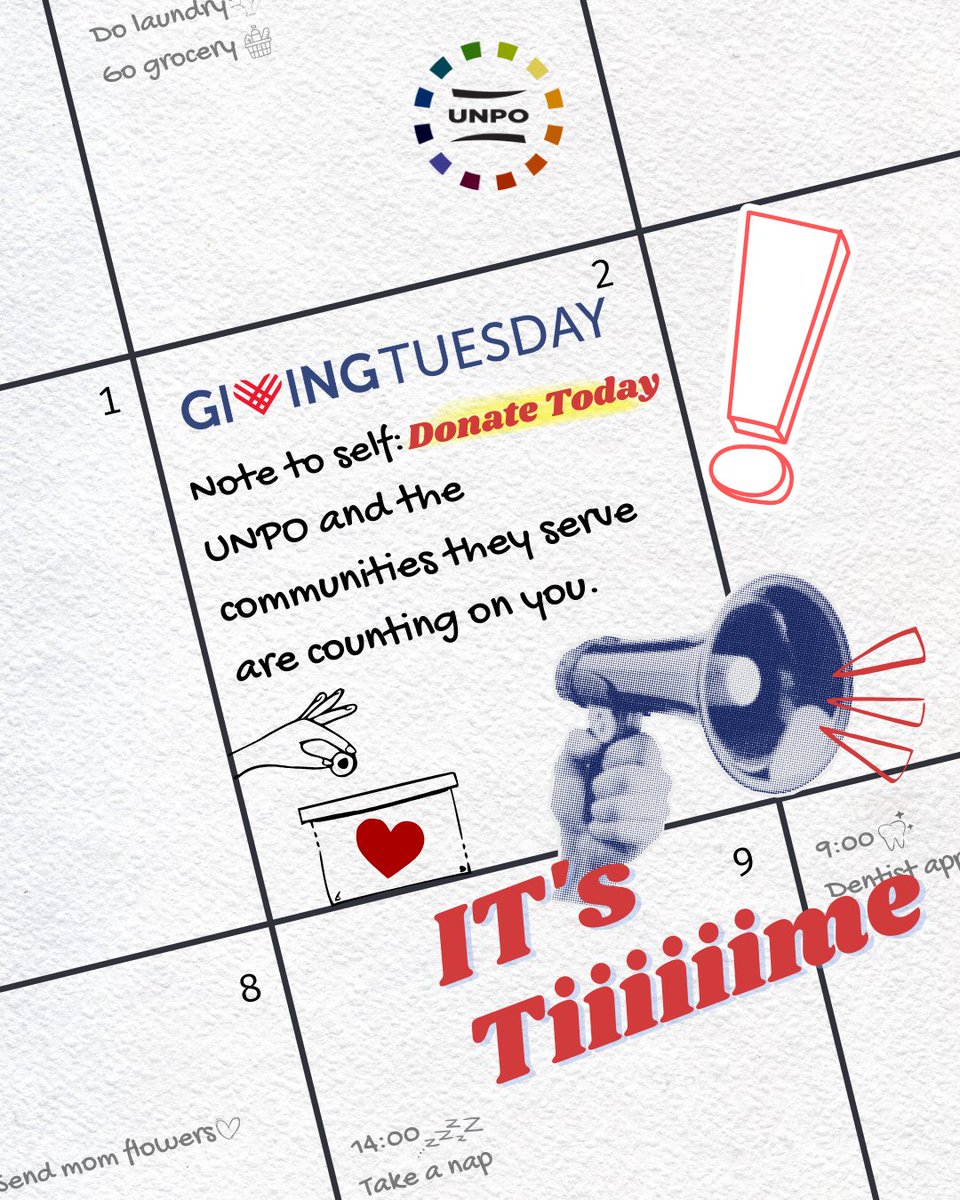 Don’t forget, it’s #GivingTuesday! 💛

Even a small donation makes a huge difference.

Give today and be part of real change!

Donate here: unpo.org/donation/supor…