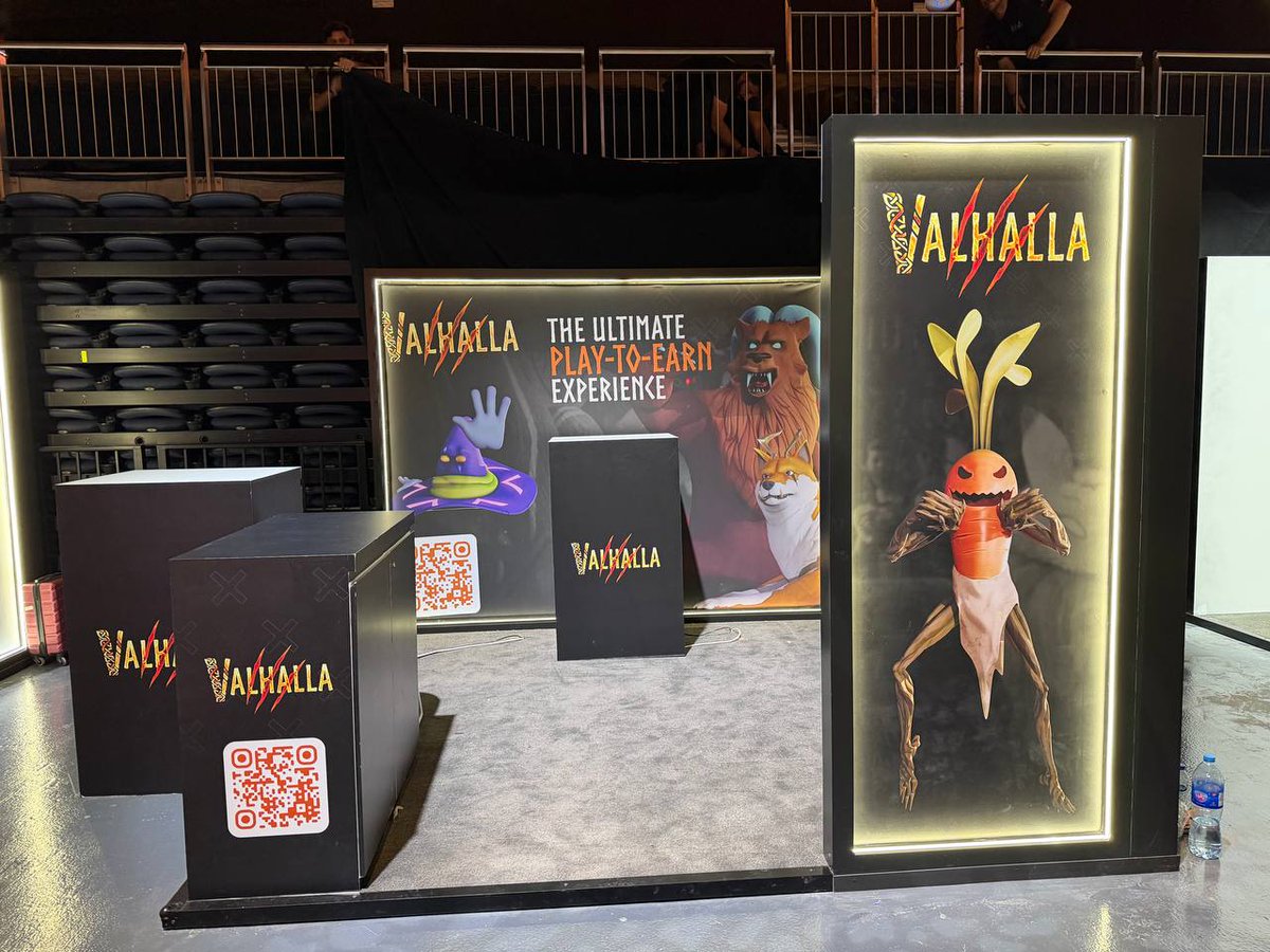 Floki is bringing a full <a href="/ValhallaP2E/">Valhalla</a> experience to #BinanceBlockchainWeek in Dubai

Our dedicated Valhalla Booth &amp; Gaming Station is set up and getting the final touches before doors open tomorrow.

Starting Dec 3 at 9AM, visitors will be able to play Valhalla, our flagship