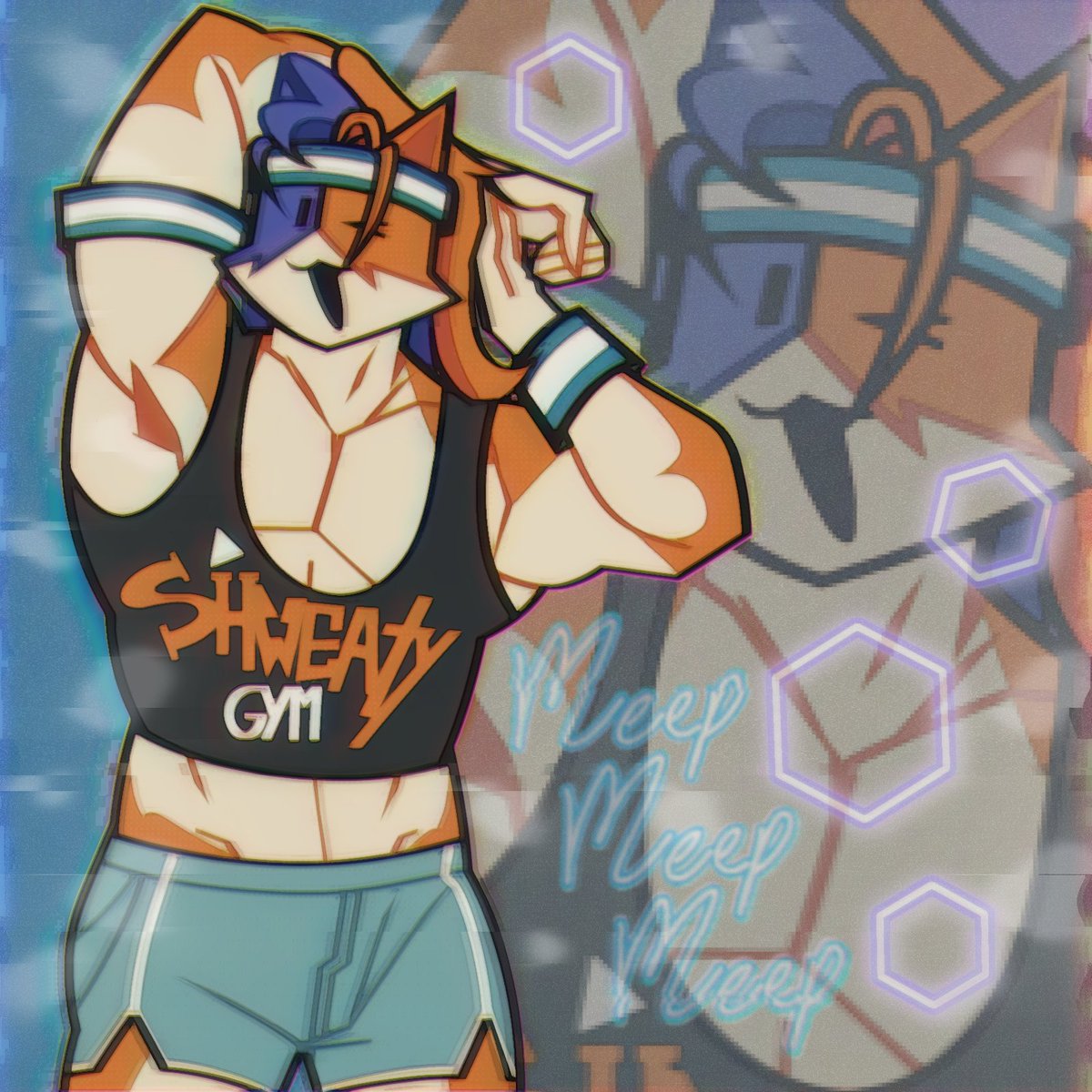 SourJuic33's tweet image. [Old drawing] Meowscles 
#meowscles #meowsclesfanart