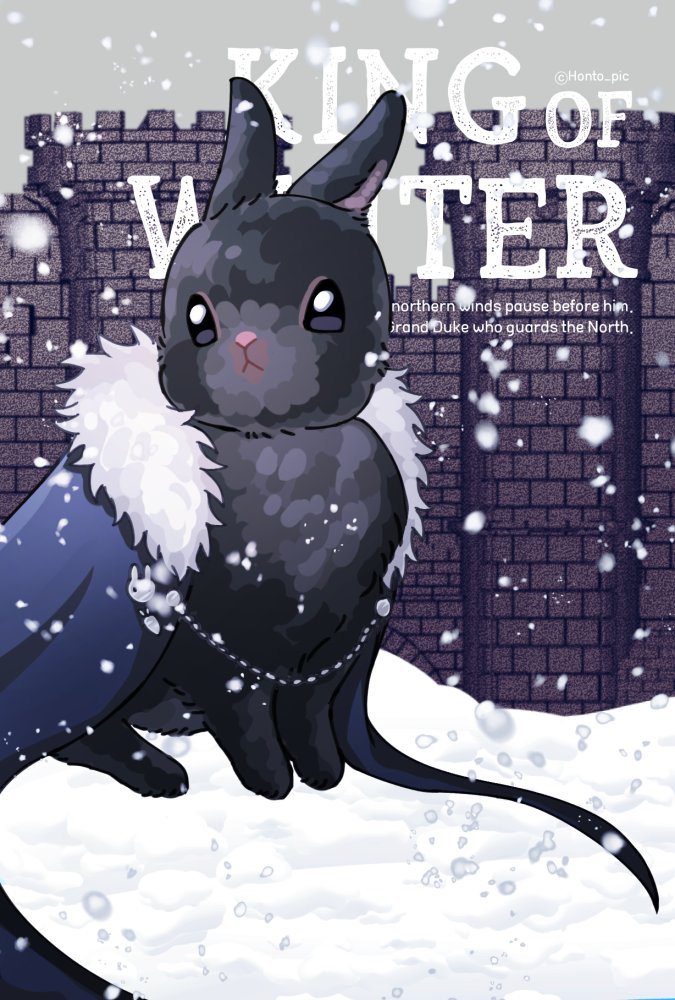 북부의 끝에는 겨울을 다스리는 대공 토끼가 살고있데요🐰❄️🏰