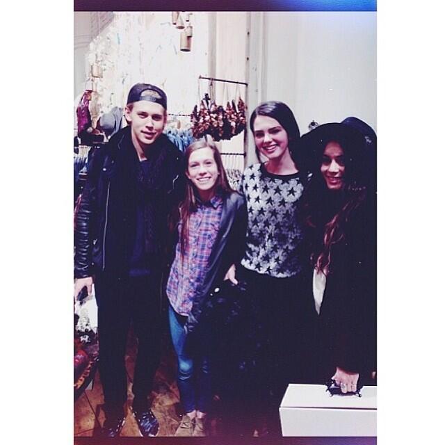 December 2nd 2013 - Austin Butler with fans in New York