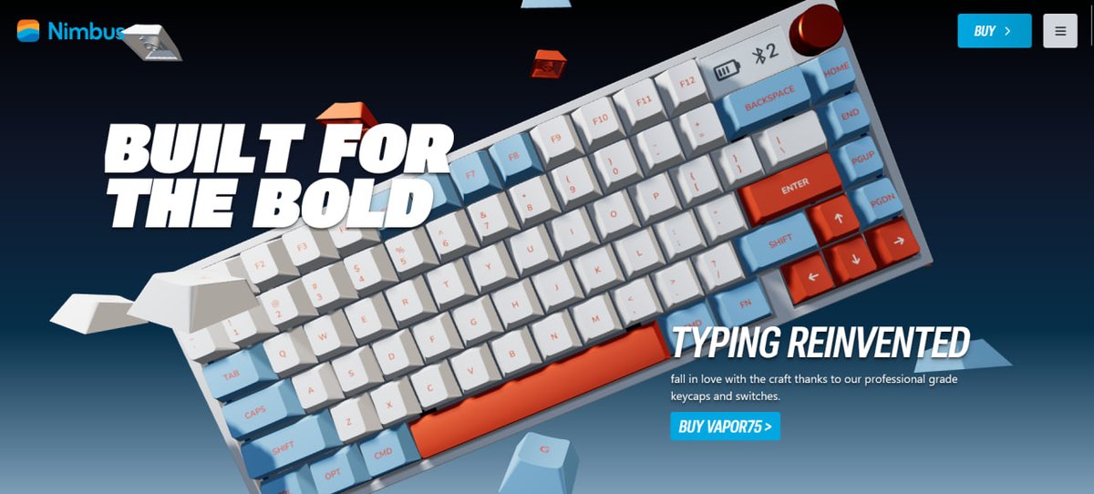 anuo_w1's tweet image. Built a full 3D mechanical keyboard product page with Next.js + React Three Fiber + GSAP .
Smooth scroll-linked animations, custom switches, keycaps, and a complete 3D assembly.

Check it out
repo: github.com/anuow/3d-page-…
site: 3d-page-keyboard.vercel.app
#threejs #r3f #nextjs #gsap