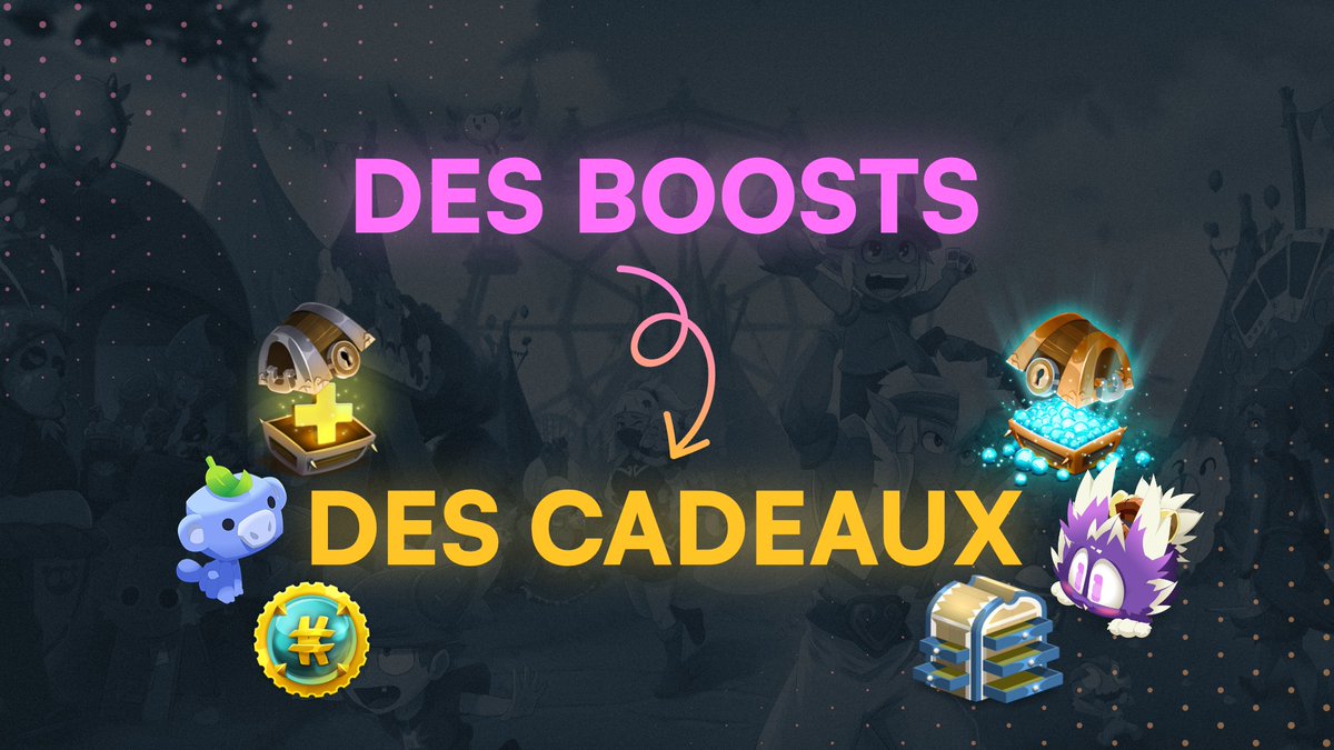 Il ne manque que 9 nitro-boosts sur le serveur Discord pour débloquer les giveaways mensuels supplémentaires à mes giveaways habituels !

Tout le monde peut participer et booster n'augmente pas les chances de gagner !

🔥 discord.gg/ymoka je compte sur vous !!!
