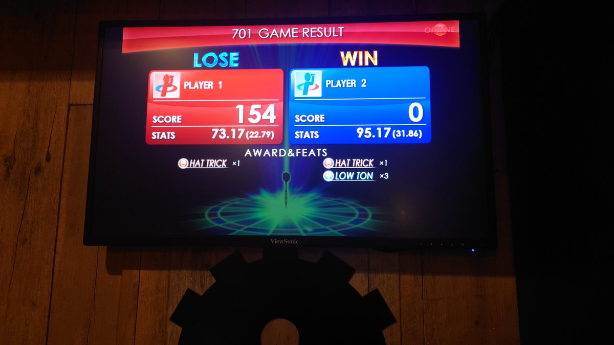 オープン早々 ご来店ありがとうございます！！ 本日1発目のダーツ最