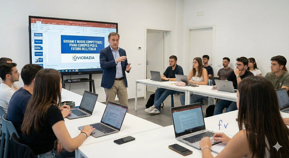 CivicraziaItaly's tweet image. Il futuro dell&apos;Italia passa dalle competenze delle nuove generazioni. Il piano europeo non può restare solo sulla carta o perdersi nella burocrazia.
Serve applicarlo subito e bene. @EU_Commission   @Europarl_IT  @mimit_gov #Giovani #Competenze #PNRR #Futuro #Civicrazia f v