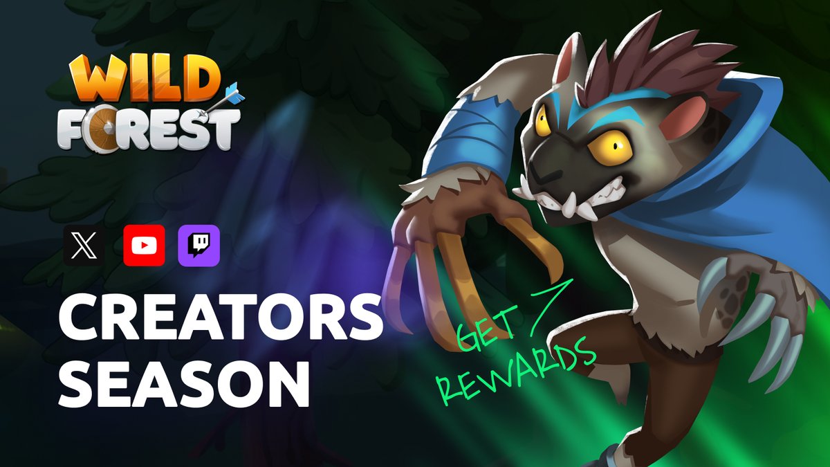 🌲🔥 Wild Forest Creator Season is LIVE!

Duration: 30 days

Creators — it’s your time again.
We’re launching a new season with fresh leaderboards, community rewards, and a total of 15,000 RON in prizes.

Full rules &amp; details:
👉 blog.playwildforest.io/wild-creator-s…

💰 Prize Breakdown
5,000