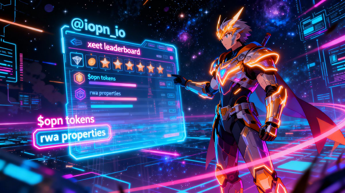 v2k_magic007's tweet image. new @IOPn_io  xeet season 2 leaderboard live with $100k in $opn rewards! create content, smash on-chain tasks, and climb ranks early for max share. testnet swaps, rwa tokenization, and neo id farming heating up – opn chain mainnet vibes strong. who&apos;s accelerating today? 🚀