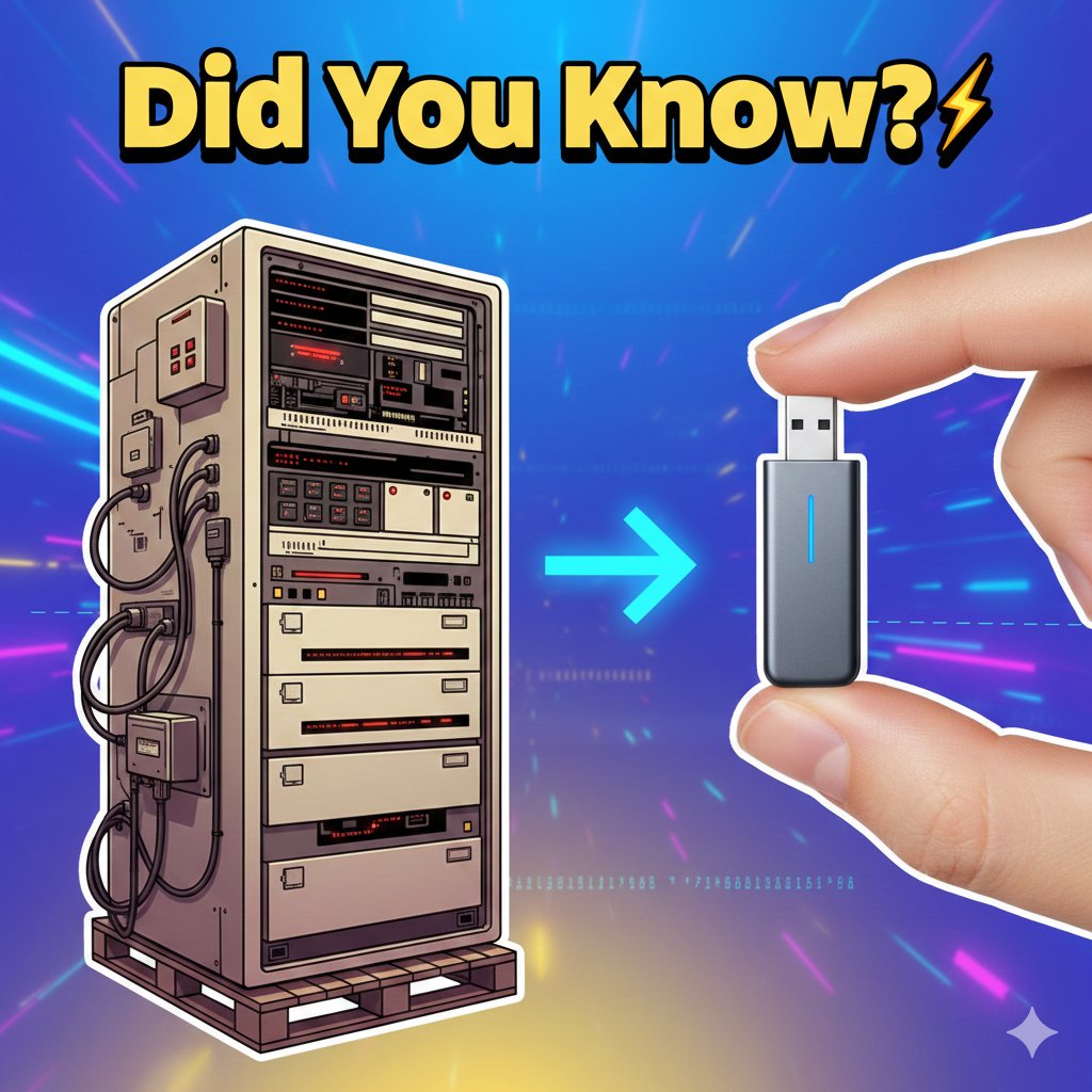 Provaantech's tweet image. Did You Know?

The world’s first 1GB hard drive weighed over 500 pounds and cost $40,000!

Today, you can carry 1,000x more data in your pocket for less than $50. Technology moves FAST

visit website:provaantech.com

#TechTrivia #ThrowbackTech #DataStorage #MindBlown