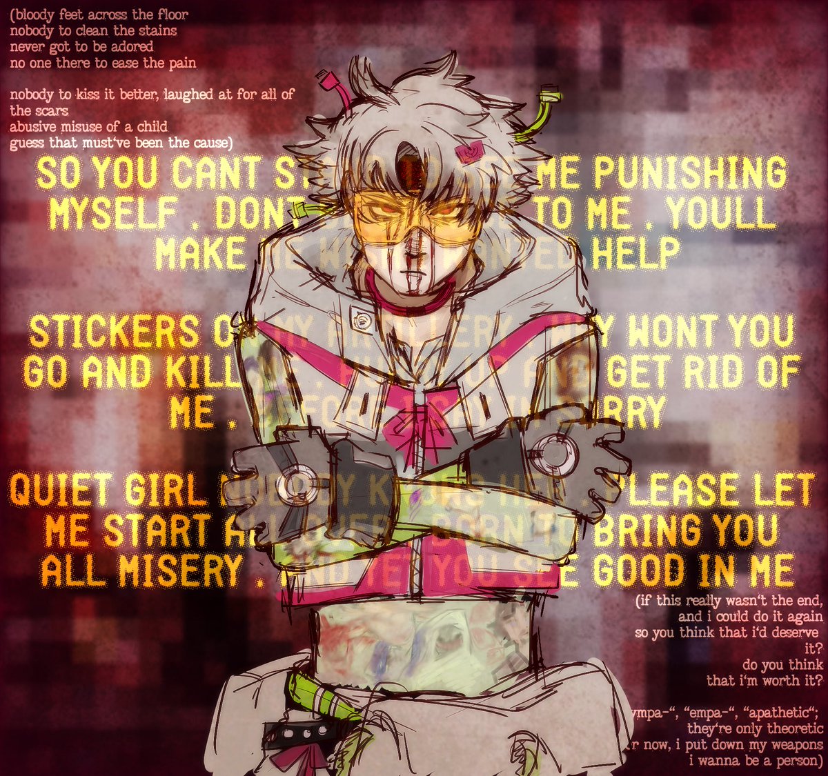 trailingpoint1's tweet photo. rudo as splitter girl by weevildoing ft seeu . Its very personal to me

outfit slightly changed to look more like splitter girl's design
#gachiakuta idk what the tags are sorry guys https://t.co/wME8jpZlGA