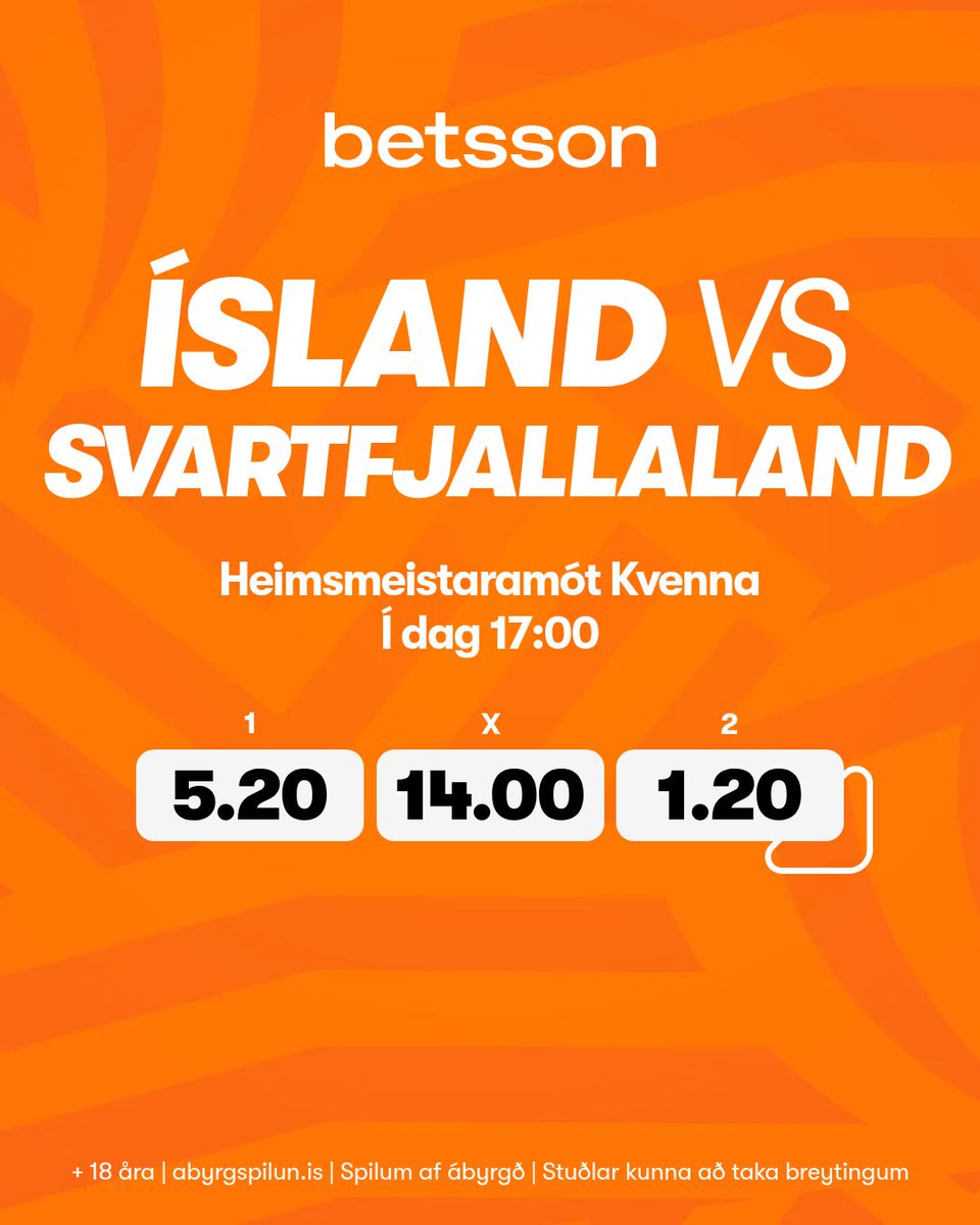 Stelpurnar okkar mæta Svartfjallalandi í dag

Sjáðu stuðlana hér⤵️
betsson.com/is/ithrottabok…