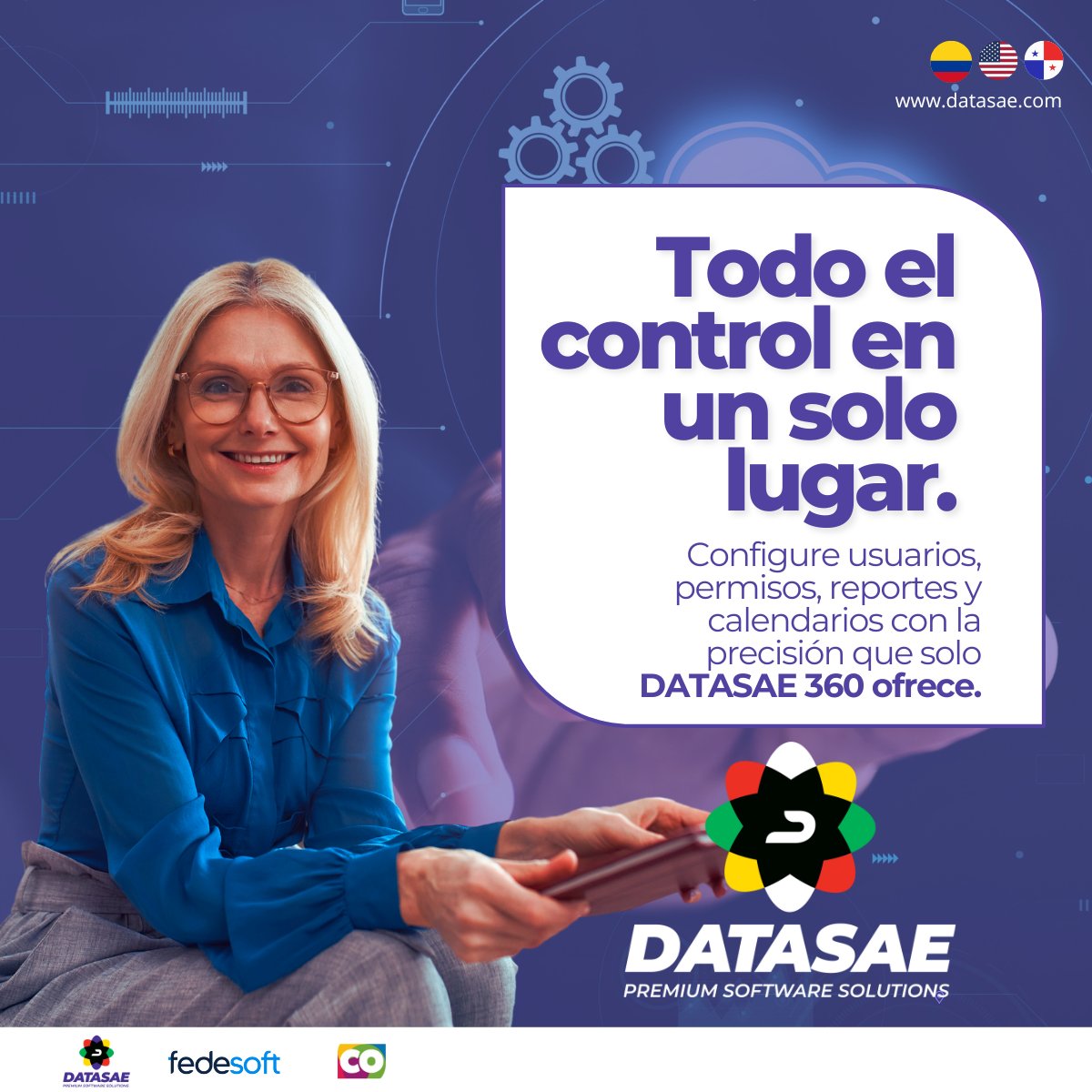 datasaeltda's tweet photo. Configura, controla y transforma tu operación académica.

DataSAE 360 centraliza administración de usuarios, permisos, restricciones, reportes y calendario académico.

Un software que te da poder en cada decisión.
https://t.co/ryIEWkCsJW https://t.co/igI79w5G1G