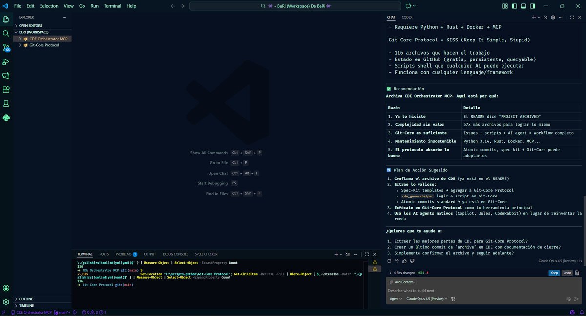 x_donberi's tweet image. #workspaceX Estoy experimentando con los workspaces, vamos a hacer que el protocolo pueda con N proyectos desde una misma ejecución de #vscode, guarda el workspace(importante). #multiProyecto #multiRepo #agentConfig #vscodeFlow #memoX