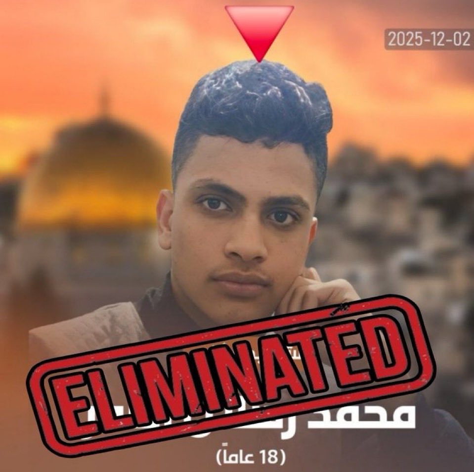 Yes, two more terrorists we’re Eliminated ❌

On the left: Muhannad Tariq al-Zughayir, the 17-year-old terrorist who carried out yesterday’s ramming attack, was permanently neutralized by the Israeli Defense Forces. 

On the right: Mohammed Raslan Mahmoud Asmar, the 18-year-old