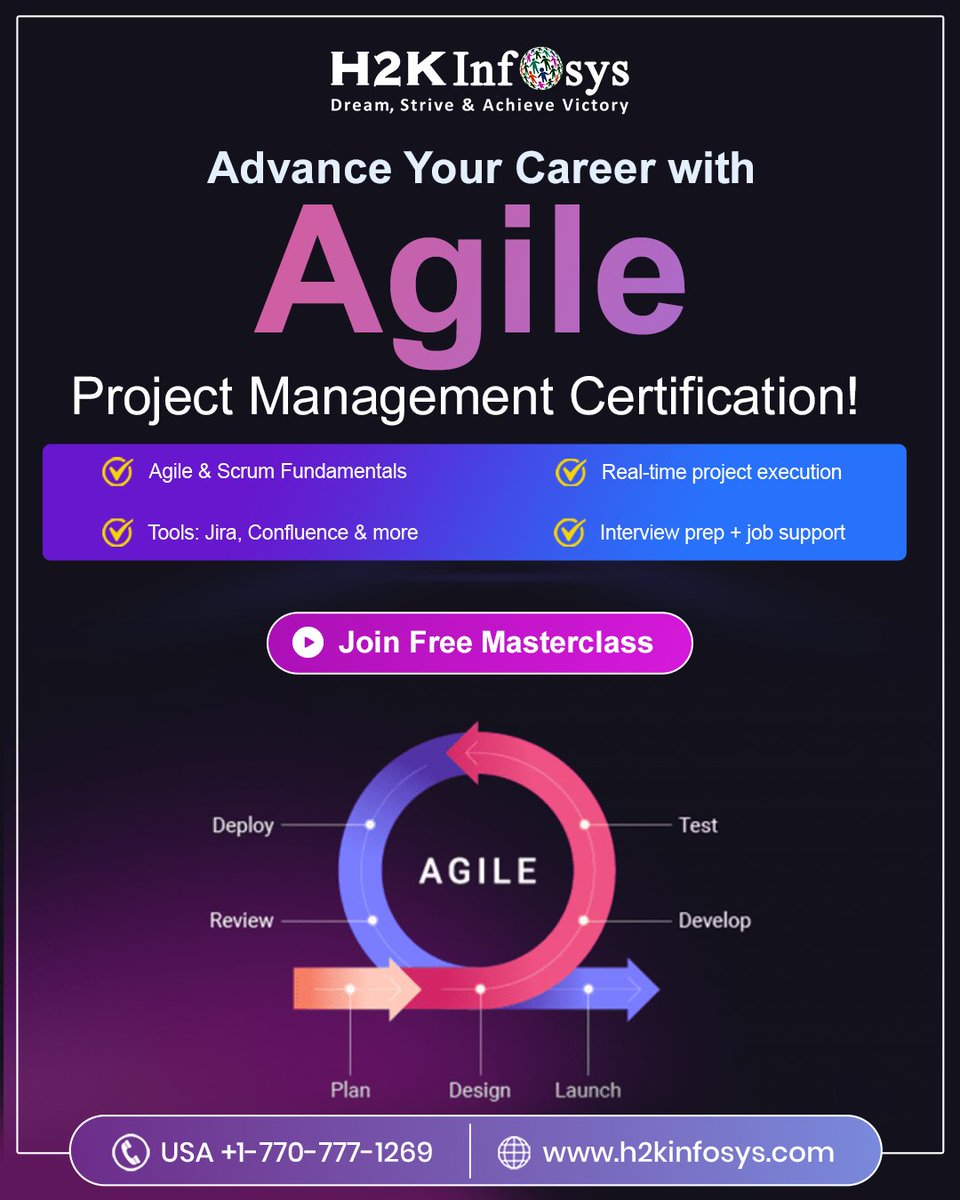 h2kinfosys's tweet image. 🚀 Boost Your Career with Agile Project Management!
Enroll Now : h2kinfosys.com/courses/agile-…
📞 +1 770-777-1269 | 📧 training@h2kinfosys.com
👉 about H2kinfosys In One Click: h2kinfosys.com/quick-links/
#Agile #ScrumMaster #ProjectManagement #AgileTraining #ScrumCertification #viral