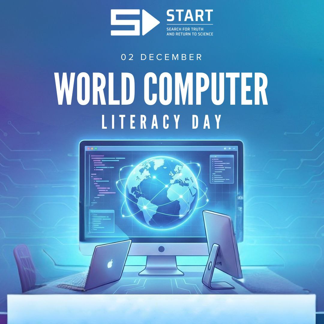 STARToutreach's tweet image. World Computer Literacy Day is observed on December 2 every year.The day aims to spread awareness about the importance of computer skills and digital learning. 
@STARToutreach 

#WorldComputerLiteracyDay #ComputerLiteracy #DigitalSkills #DigitalLearning #TechAwareness