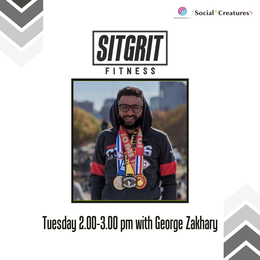 Move it, feel it, love it! SitGrit boxing with George at 2pm ET 💪