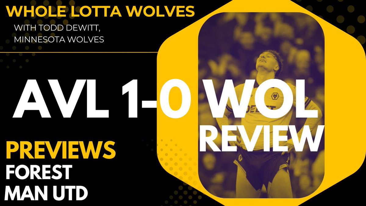 wlwpod's tweet image. NEW POD 🎙️ Familiar Faces Await

Todd Dewitt from @MN_WWFC joins us to recap the loss to Villa and preview a double matchweek with possible meetings with former #Wolves Morgan Gibbs-White (Forest) and Cunha (Man United)

🎧 pod.fo/e/35e644
📺 youtu.be/BTrMk1F-3-A #wwfc