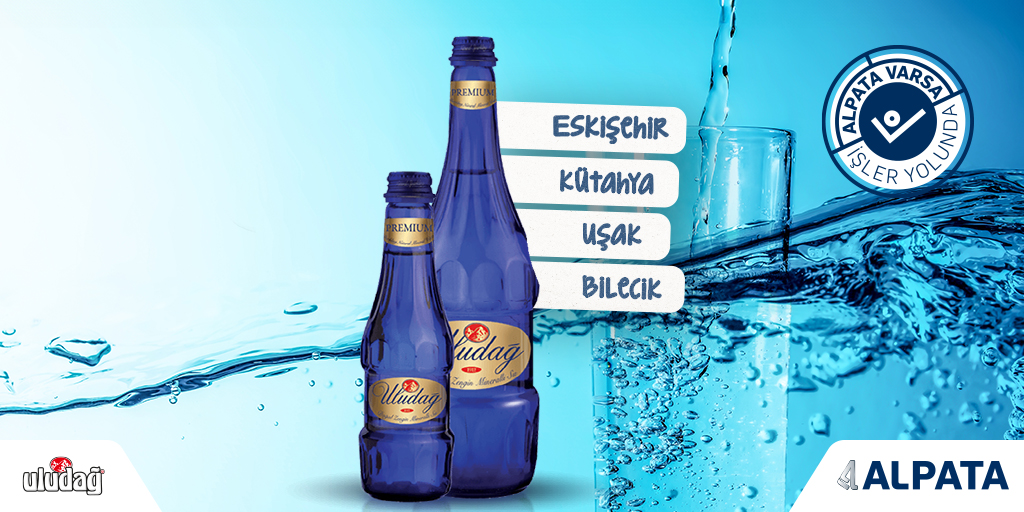Doğal saflığı ve hafif içimiyle Uludağ Premium Su, Alpata güvencesiyle Eskişehir, Kütahya, Uşak ve Bilecik’te her yerde.

#alpataileheryerde #Uludağ #PremiumSu #su #AlpataGüvencesiyle