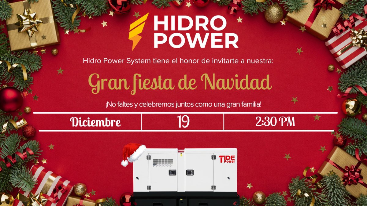 Hidropower507's tweet photo. FIESTA DE #NAVIDAD DE LA COMPAÑIA!!! hasta ese día trabajamos, todos lo años algo pasa en esa fecha, pero es parte del trabajo.
#tidepower
#HidroPower
“Somos parte de su equipo”
#generadores #generadordeemergencia #bombasdeagua #siguemeytesigo #SiguemeYTeSigoAlInstante https://t.co/Ij745aNvHN