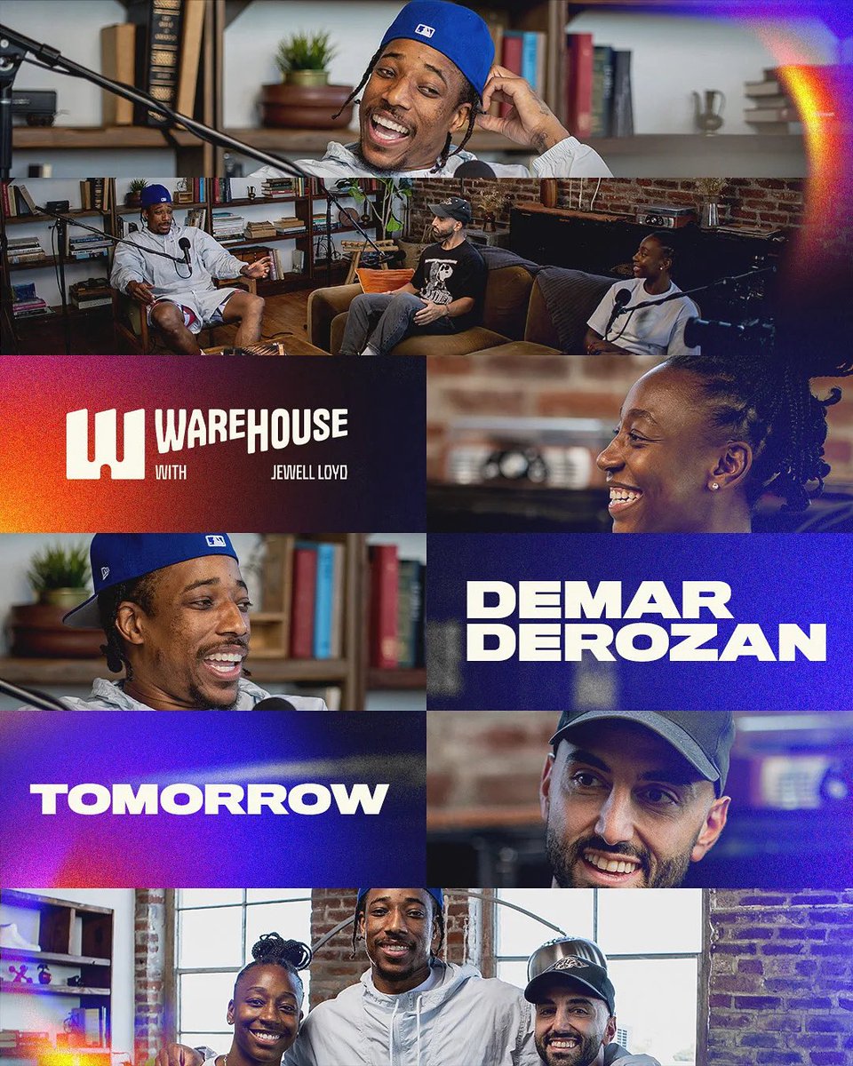 WarehouseShow's tweet photo. We are BACK with a legend ‼️

DeMar DeRozan x The Warehouse, don’t miss this one https://t.co/RyIVMydbav