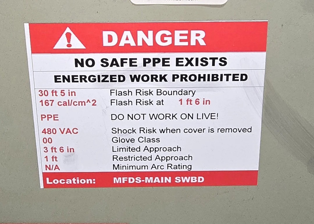 SCShipyards's tweet image. "It's not the volts that get you, it's the amps."

"That switch is running 4000 amps."

"That'll do it."

I have to admit "PPE: DON'T. Just don't." is a notable one.