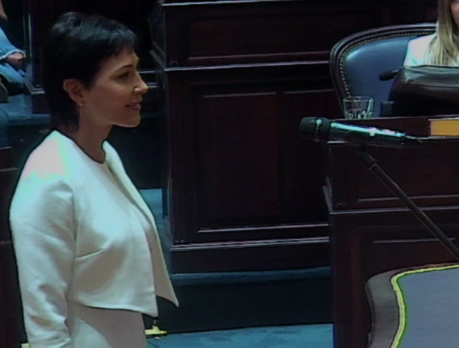 🔴 #Ahora | Realiza su jura la diputada electa por Fuerza Patria (Tercera Sección), <a href="/mayrasmendoza/">Mayra Mendoza ☀️</a>