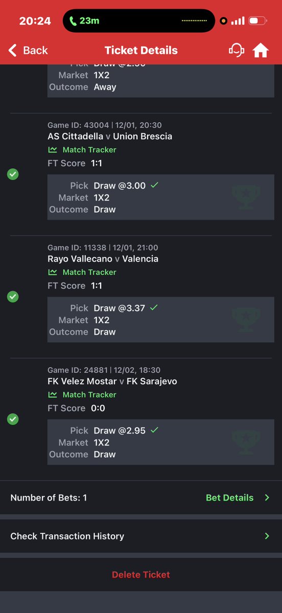 isthaths's tweet image. 7/7 cut 1 but 6/6 rebet won

Post your win tickets!