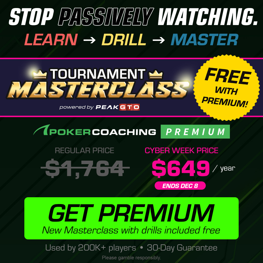 JonathanLittle's tweet image. We’ve extended our Black Friday deals through Cyber Week!

You now have until December 8th to grab our best yearly offers. 🔥

Every purchase is backed by our 30-day money-back guarantee — no questions asked.

👉 PokerCoaching.com/CyberWeek