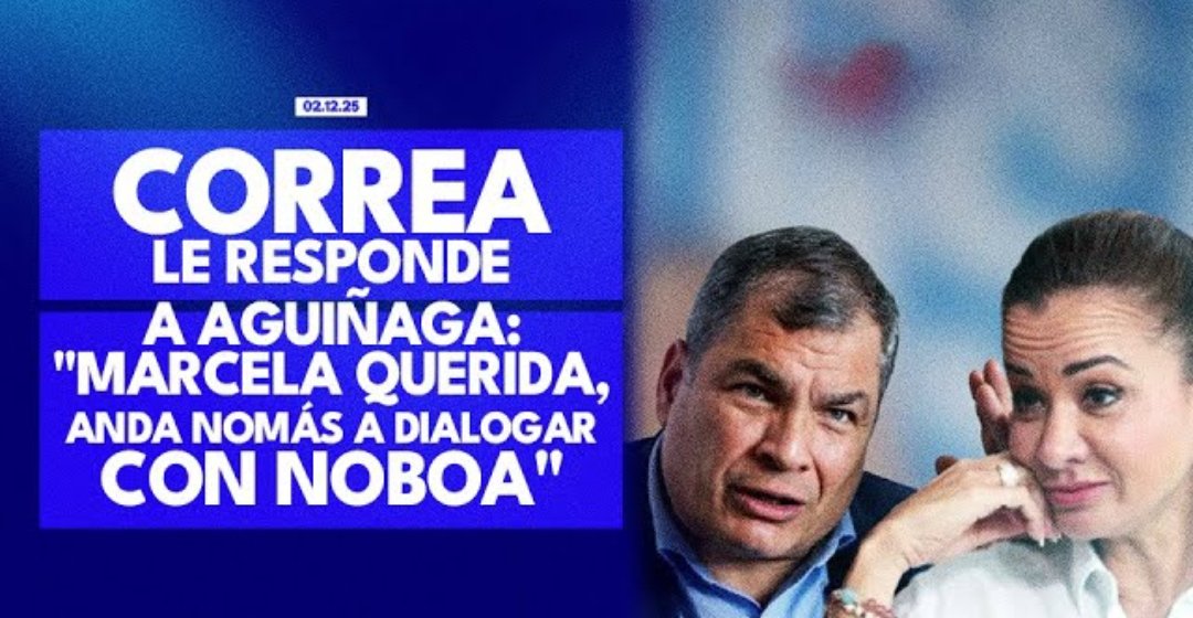 wenewsec's tweet image. #RafaelCorrea #MarcelaAguinaga #Noticias #Ecuador

Rafael Correa le responde a Marcela Aguiñaga, la mejor información de último momento en el noticiero Wenews 📰, por nuestro canal de Youtube 🚀🌎
youtube.com/live/6k_gP_YMJ…