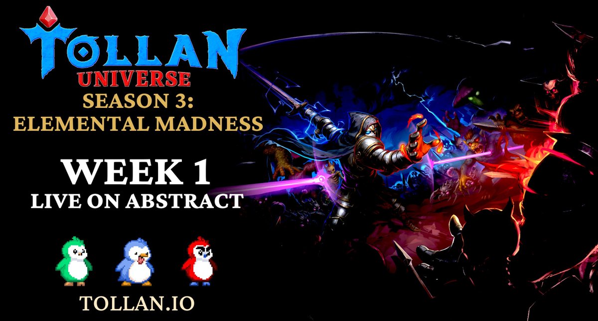 GIVEAWAY!✳️

2 VIP Passes for <a href="/TollanUniverse/">Tollan Universe</a> 

Season 3: Elemental Madness Week 1 start: Dec 1 - Dec 7

How to enter:  
1️⃣ Follow
<a href="/TollanUniverse/">Tollan Universe</a> &amp; <a href="/sslainy14967/">Sslainy</a> 
2⃣Like and reply this tweet

Winners will be announced in 24h