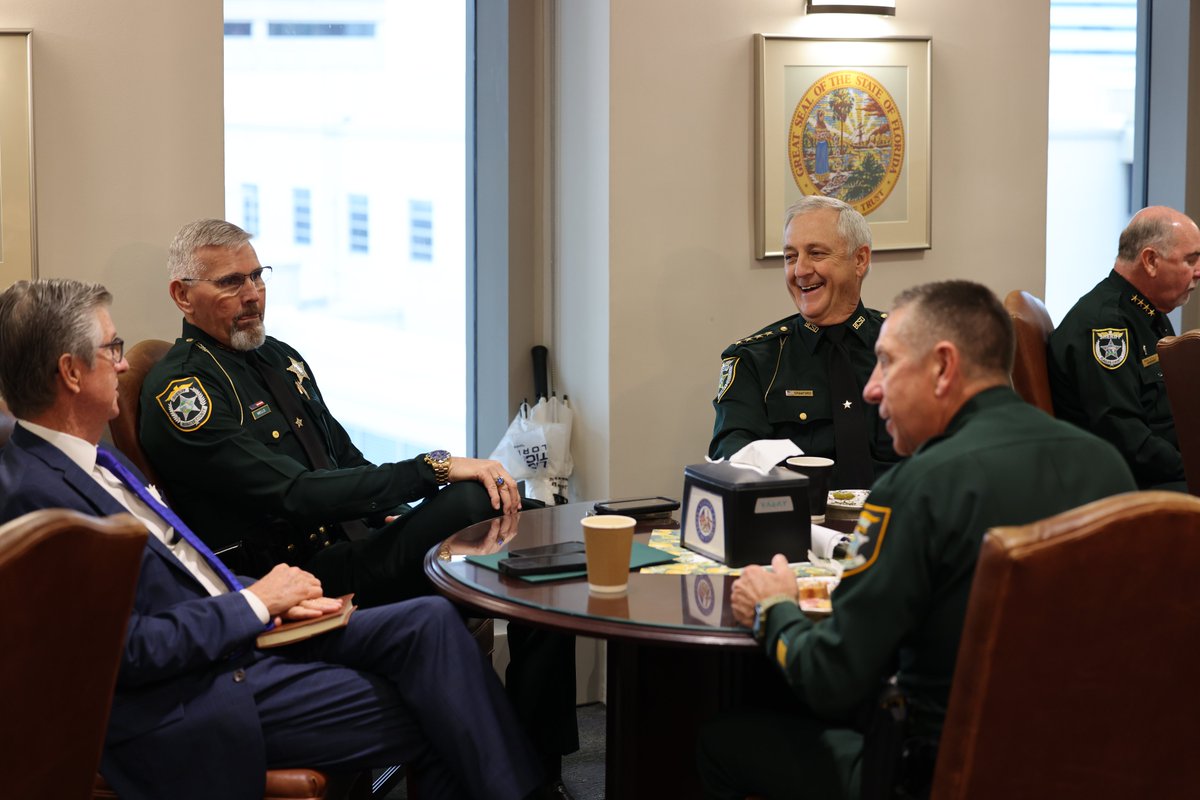 There’s something powerful about seeing Florida’s sheriffs together at the Capitol.

Over 40 sheriffs came to Tallahassee with one mission, to strengthen the laws that protect Florida’s families. They met with Cabinet members, House and Senate leadership, and their local