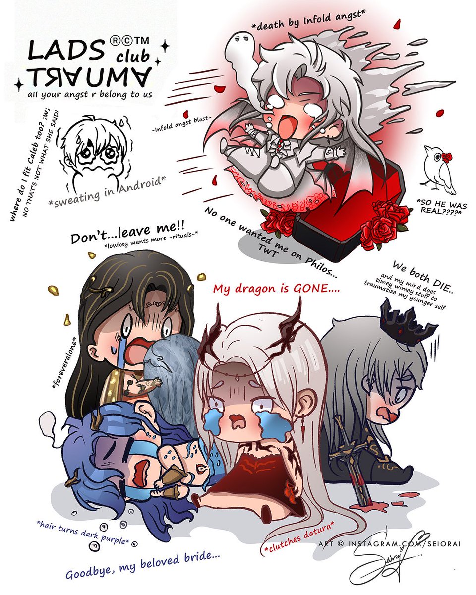 Where do I fit Caleb too fam? lol
Also clue me in which of the third myths so far is your favorite!

Updated the ✨CLUB✨ comic with Sylus's third myth xD

#Sylus #SylusSilverwingFiend #LoveandDeepspace #loveanddeepspacefanart