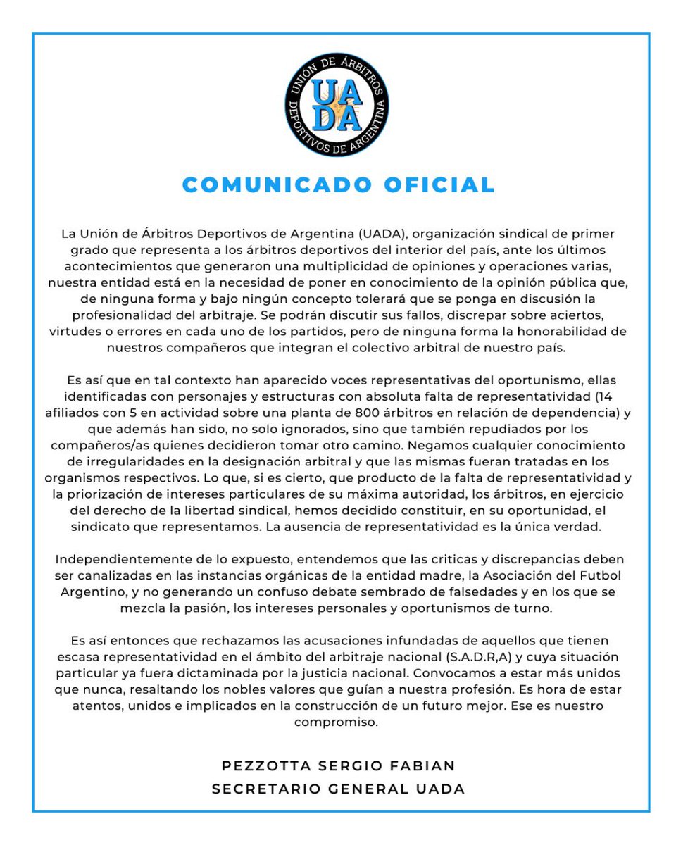 UADA OFICIAL tweet media