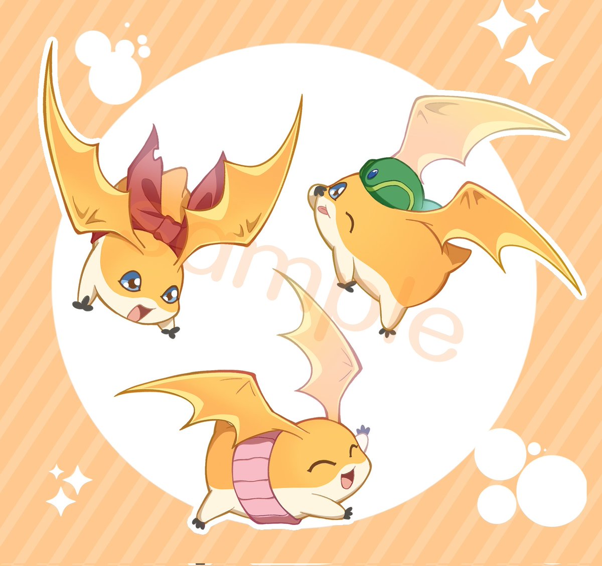 for my friend
#デジモン 
#パタモン