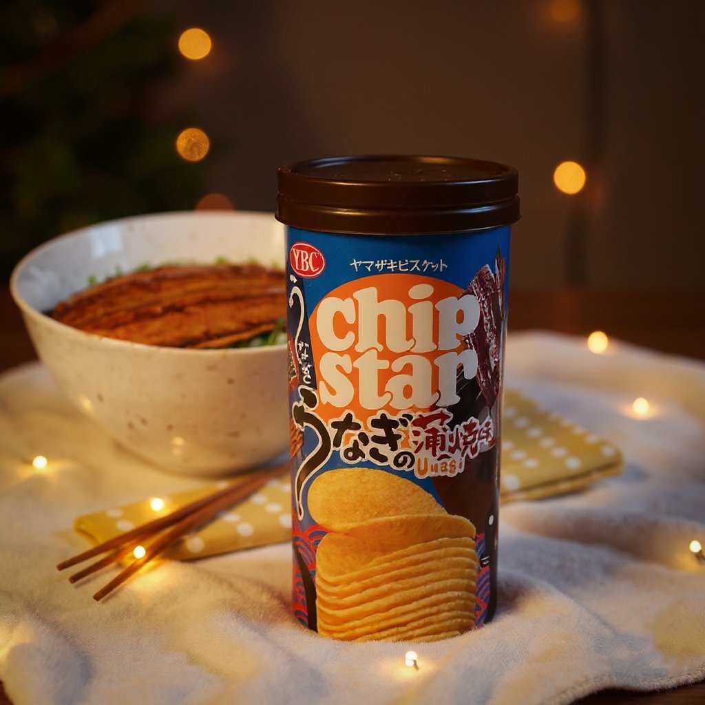 JaponShop's tweet photo. 🍟🐟 Chip Star Unagi Kabayaki 🇯🇵
Patatas japonesas finas y crujientes con sabor a anguila a la parrilla y salsa tare dulce-salada.
Umami puro y sabor muy auténtico.
#JaponShop #ChipStar #UnagiKabayaki #SnacksJaponeses #JapanSnacks https://t.co/qZdXmmNmxb