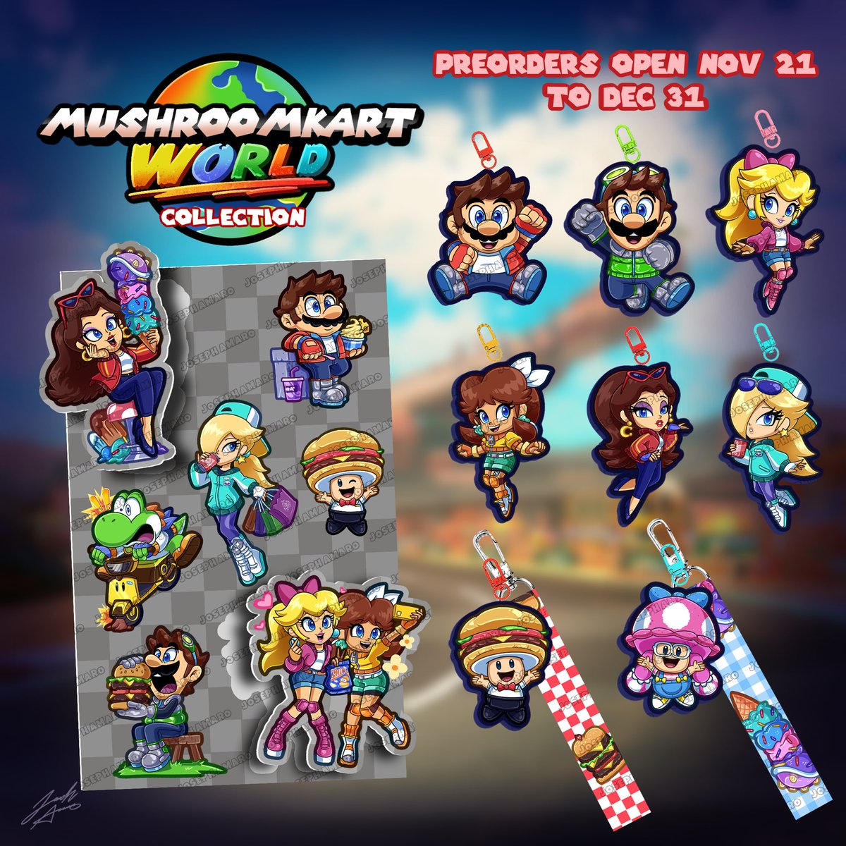 Rev up your engines. My Mario Kart World inspired collection is