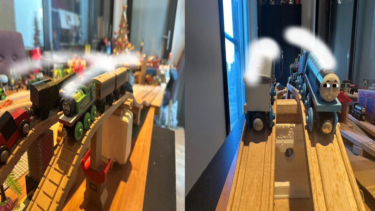 rizo2612's tweet photo. Christmas 2025 Day 2: Oliver's passenger service:
https://t.co/FR2oYV9xMG
#christmas2025 #christmascountdown2025 #thomasthetankengineandfriendsoc #annieandclarabel #gordontheexpressengine #thomasthetankengineandfriends https://t.co/AuCFQewOgS