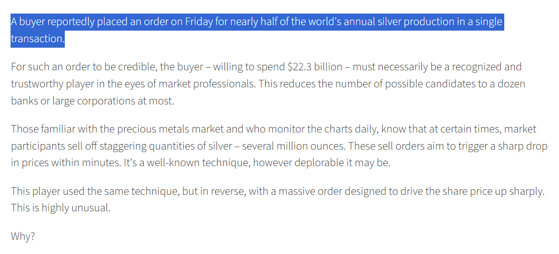 silvertrade's tweet image. 🚨REPORT: South Korea Has Negotiated a $76 BILLION Order of #Gold &amp;amp; #Silver Directly with the Shanghai Gold Exchange (SGE) 🔥
➡️This could explain the drop of over 1,000 tons of silver in Shanghai&apos;s silver stocks in three months

🚨India also &quot;Expected to Request an Additional…