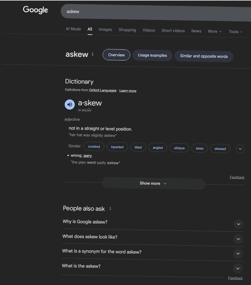 bitswift_tech's tweet image. &quot;Askew&quot;, &quot;stranger things&quot;, &quot;do a barrel roll&quot;, and many more Easter eggs exist in Google Search.