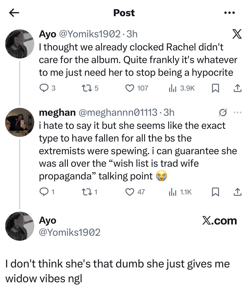 Travwives somehow turned Rachel Zegler into a villain bc she didn’t vibe w Showgirl???