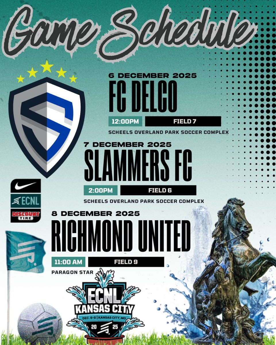 FCWestlake08_09's tweet photo. Headed to Kansas City this weekend. Looking forward to some great games and catching some of the College Cup. #ECNLKC #NOICE stop by and check us out. No 8am games 👊🤣 https://t.co/CG2RYqujT6