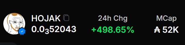 $hojak is now verified on <a href="/DexHunterIO/">DexHunter 🏹</a> 

<a href="/melonaire/">melon</a> I owe you one