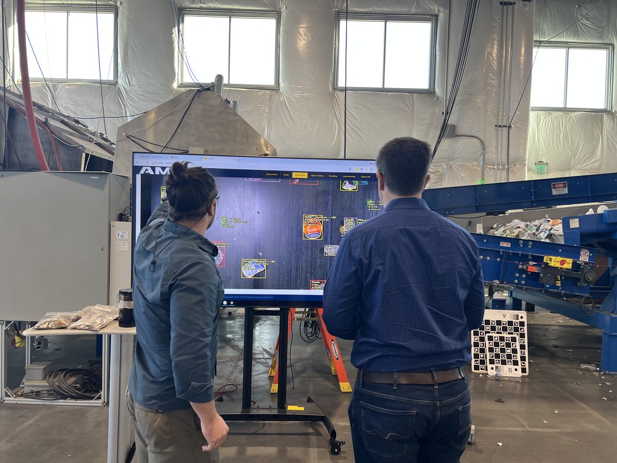 Honored to host <a href="/KyleBrownHD12/">Rep. Kyle Brown</a> to demo how our AI systems recover valuable materials from single-stream &amp; mixed waste. By combining innovative sorting tech w/ existing recycling infrastructure, we can maximize recovery, cut waste &amp; build sustainable programs. ♻️