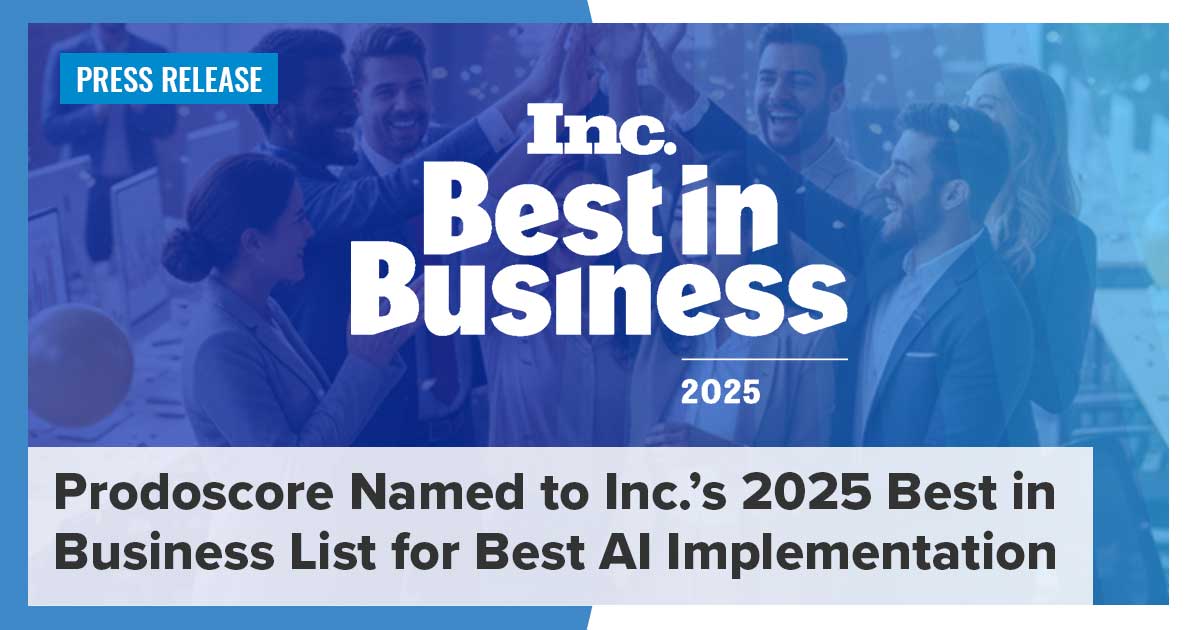 Prodoscore's tweet image. Prodoscore has been named to @Inc. Magazine’s 2025 Best in Business list for Best #AI Implementation.

At @Prodoscore, we believe that better #leadership starts with better insight.

Every day, our AI-powered platform empowers organizations across the U.S. with actionable…