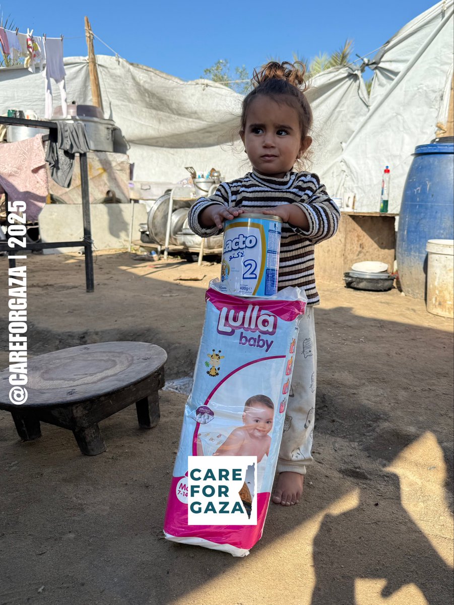 Milk formula and diapers for the children of Gaza.

chuffed.org/project/care4g…