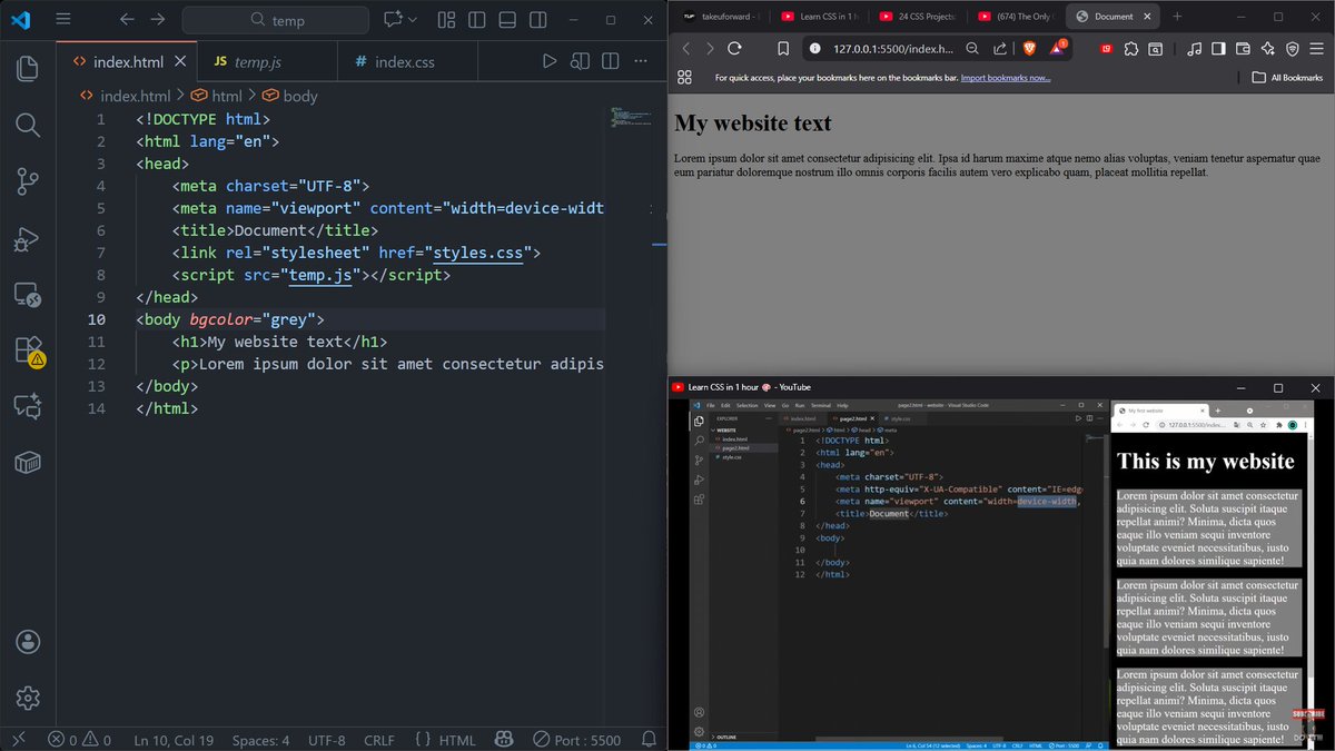 Aryan_Nakade's tweet image. DAY 5:-
1. Understand what is Functional Dependency and Its types(i.e. Trivial and Non-Trivial).
#DBMS

2. Started the CSS video tutorial by Bro Code and started applying it by designing a normal web page.
#CSS #WebDevelopment