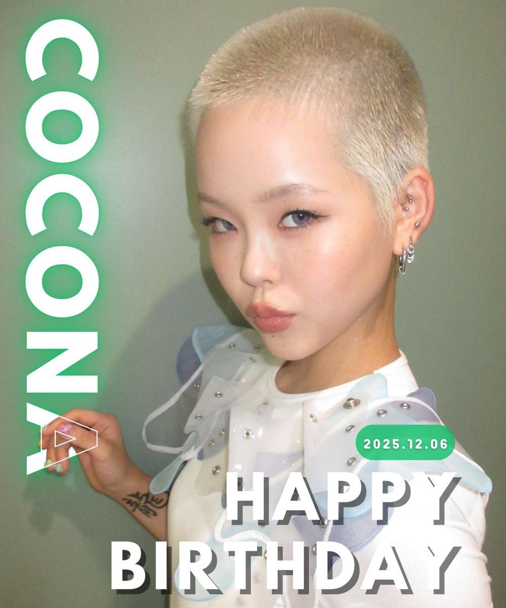 CoconaGlobal's tweet photo. COCONA, Happy Birthday! 🎂💚
Thank you for sharing your music, your strength, and your love with all of us 🥰
We are so proud of you 🥹

Count on us to support you even more in your new decade 😎

#HappyBirthday_COCONA
#HAPPY_COCONA_DAY
#XG_COCONA_20歳誕生祭 https://t.co/8rxIohTxBK