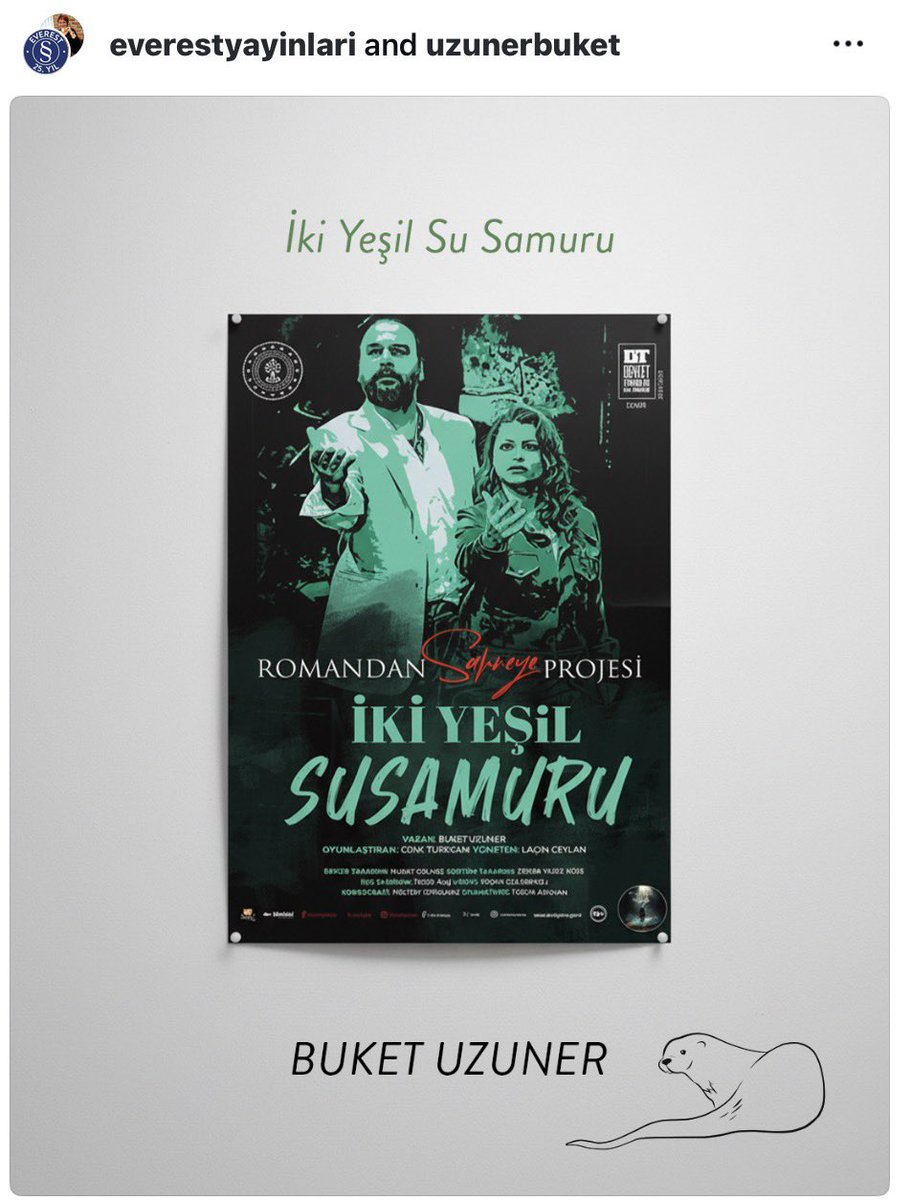 <a href="/dilaracob/">Dilara Ülker</a> #ikiyeşilsusamuru romanı okurları #izmirdevlettiyatrosu 'nun <a href="/LacinCeylan/">Laçin Ceylan 🔴#art #cinema #theater #artfollower</a> yönetimindeki başarılı oyununu sevdiler👏🎭 BU beni çok sevindiriyor, umarım #istanbul  ve #ankara turneleri de olur okurlar izleyebilir. #yeşillerpartisi #nilsu #selen #teo