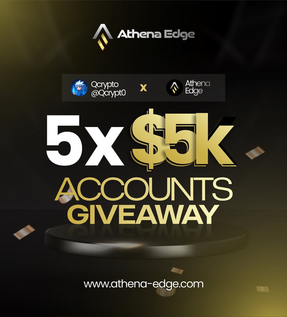 Qcrypt0's tweet image. 🚨  $25,000 FUNDING GIVEAWAY 🚨

🔹Follow @Qcrypt0 @athenaedgeuk @heisdecent 

🔹Like &amp;amp; Repost

🔹Like &amp;amp; Repost Quoted Post

🔹Tag 2 Traders

🔹Join Discord discord.gg/YNnErnYumv

Also follow:
@Big_Blaqqq @falcon__trades
@Fairy_Pips @Tawhid0123 @meeksese @danhabufx

50% OFF ALL…