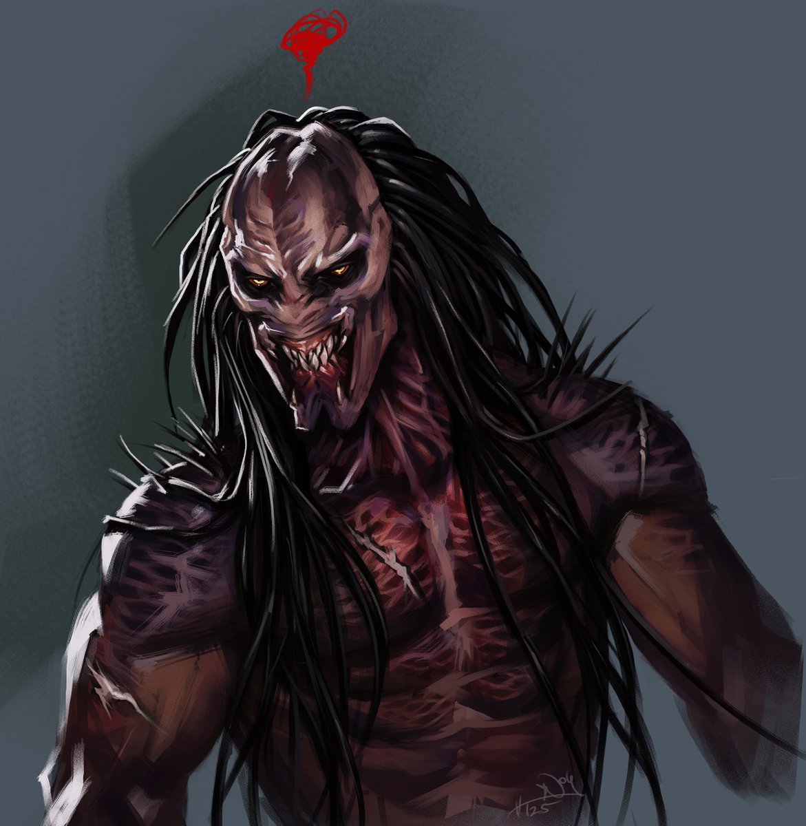 NoteszB's tweet image. -disgruntled clicking- 
_
#yautja #feralyautja